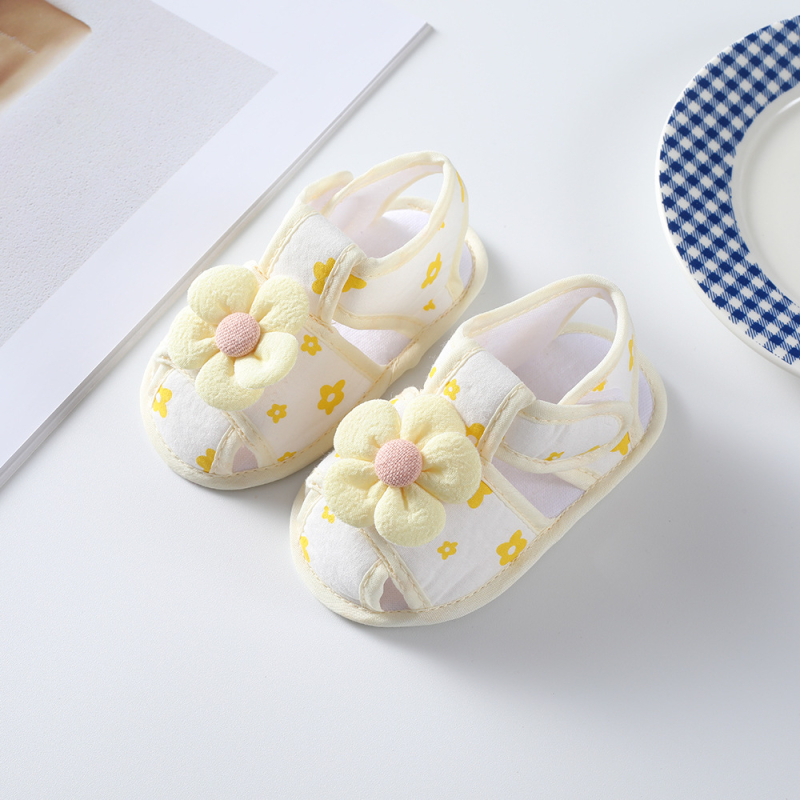 Bērnu kurpes maziem bērniem - princeses stila, augšdaļa no kokvilnas auduma, elpojošas, pretslīdes, Velcro aizdare, 12-36 mēneši