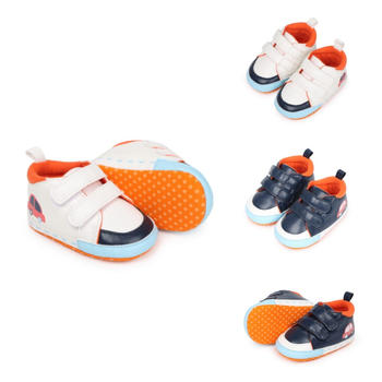 Bērnu kurpes ar Velcro aizdari, elpojošas, anti-slīdēšanas, karikatūru stils, zems potītes augstums