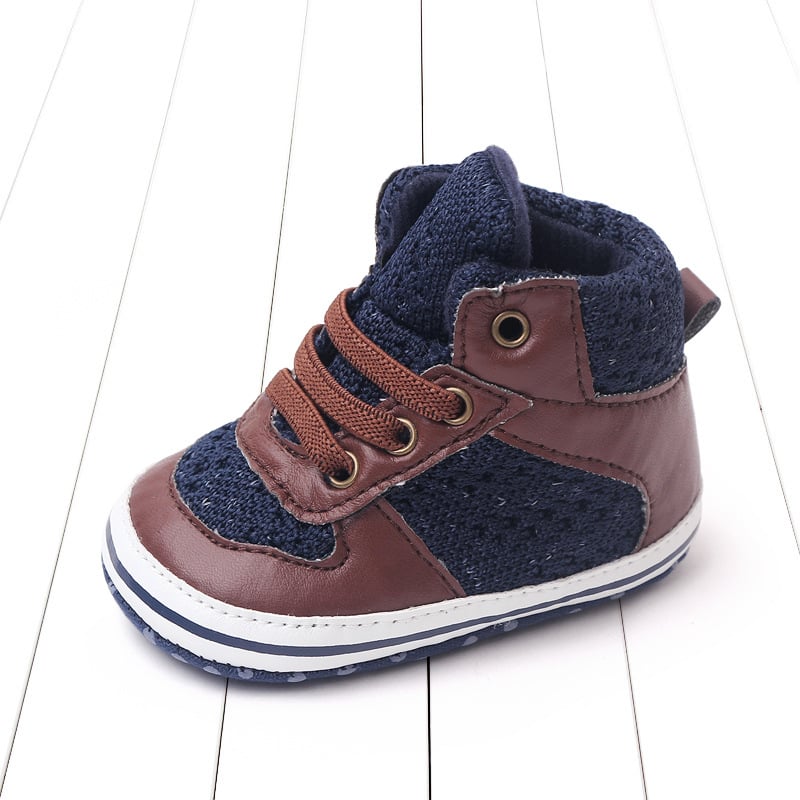 Zīdaiņu brīvā laika sporta čības ar elastīgu joslu, elpojošs kokvilnas augšējais materiāls, pretslīdēšana un izturīgas pret nolietošanos, 12–36 mēneši, pavasaris–rudens