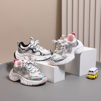 Pantofi sport pentru copii – partea superioară din plasă respirabilă, unisex, pentru vârstele 1-3 și 4-6 ani