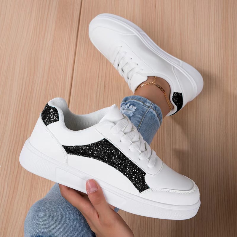 Unisex žemų profilių kasdieniai kvėpuojantys sneakers su dirbtine PU viršutine, EVA padas, tekstilinė įdėklė, apvali nosis, priešslydimo