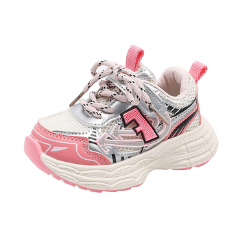 Παιδικά αθλητικά παπούτσια για ηλικίες 1–6 ετών, επάνω από συνθετικό δέρμα, ελαφριά κατασκευή, αντιολισθητική σόλα PVC, Velcro κούμπωμα.