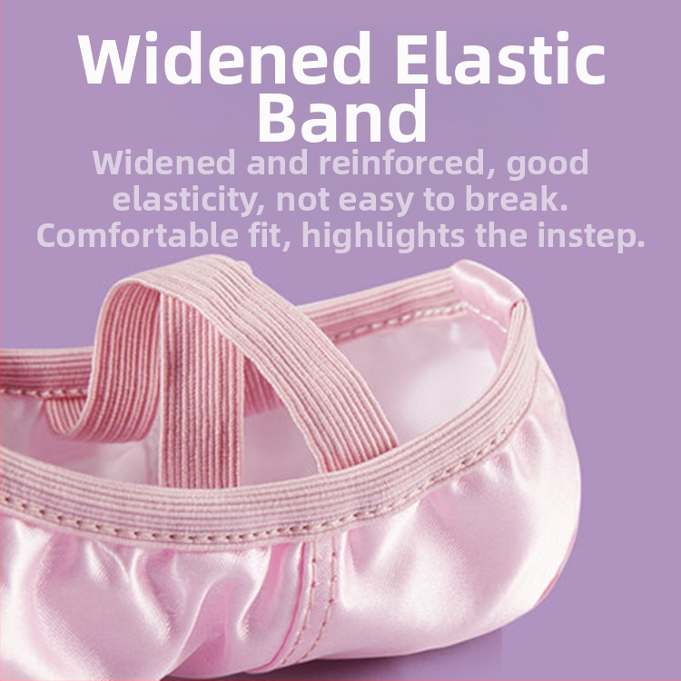 Detské baletné topánky Iron Arrow, horná časť: satén, podrážka z hovädzej kože, bežná hrúbka