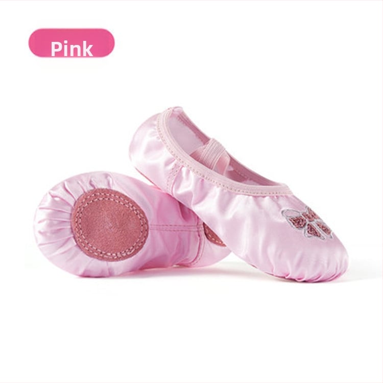 Vaikų baleto bateliai, Iron Arrow, viršutinė dalis iš šilko, padas iš jautienos odos, įprasto storio