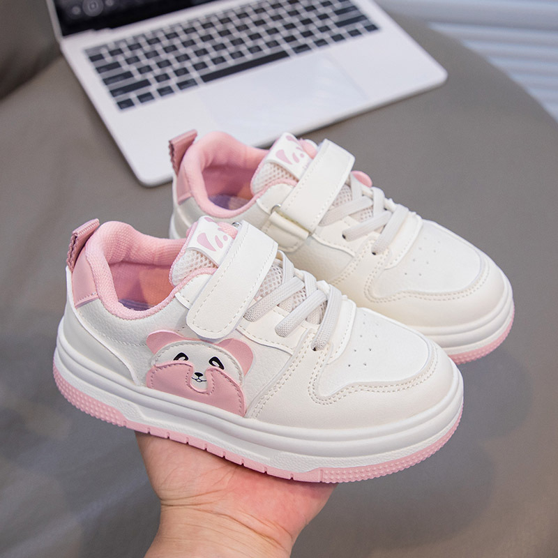 Bērnu sporta apavi ar neslīdošu zoli, PU augšdaļa, gumijas zole, zems augšējais dizains, karikatūras zīmējums