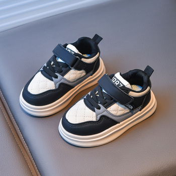 Παιδικά αθλητικά παπούτσια για τρέξιμο PU άνω μέρος, διαπνέοντα και αντιολισθητικά, κλείσιμο Velcro, άνοιξη και φθινόπωρο