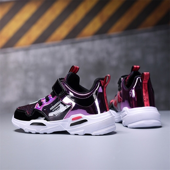 Παιδικά διχτυωτά αθλητικά παπούτσια για αγόρια – διαπνέουσα πάνω από συνθετικό δέρμα, EVA σόλα, για όλες τις εποχές, σχέδιο καρτούν, κλείσιμο με αυτοκόλλητο