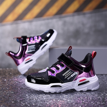 Παιδικά διχτυωτά αθλητικά παπούτσια για αγόρια – διαπνέουσα πάνω από συνθετικό δέρμα, EVA σόλα, για όλες τις εποχές, σχέδιο καρτούν, κλείσιμο με αυτοκόλλητο