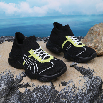 Παιδικά παπούτσια τρεξίματος με πλεκτή επάνω, διαπνέοντα και ελαφριά, για ηλικίες 4–16 ετών, κατάλληλα για όλες τις εποχές, σόλα EVA