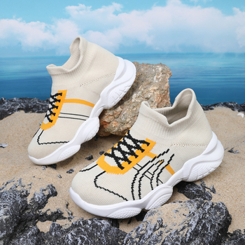 Παιδικά παπούτσια τρεξίματος με πλεκτή επάνω, διαπνέοντα και ελαφριά, για ηλικίες 4–16 ετών, κατάλληλα για όλες τις εποχές, σόλα EVA