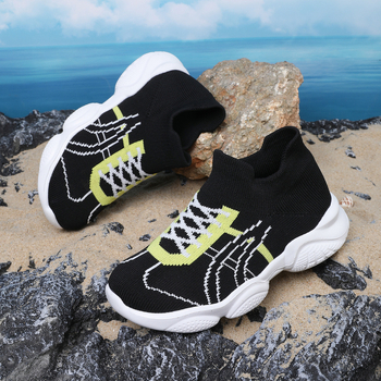 Παιδικά παπούτσια τρεξίματος με πλεκτή επάνω, διαπνέοντα και ελαφριά, για ηλικίες 4–16 ετών, κατάλληλα για όλες τις εποχές, σόλα EVA