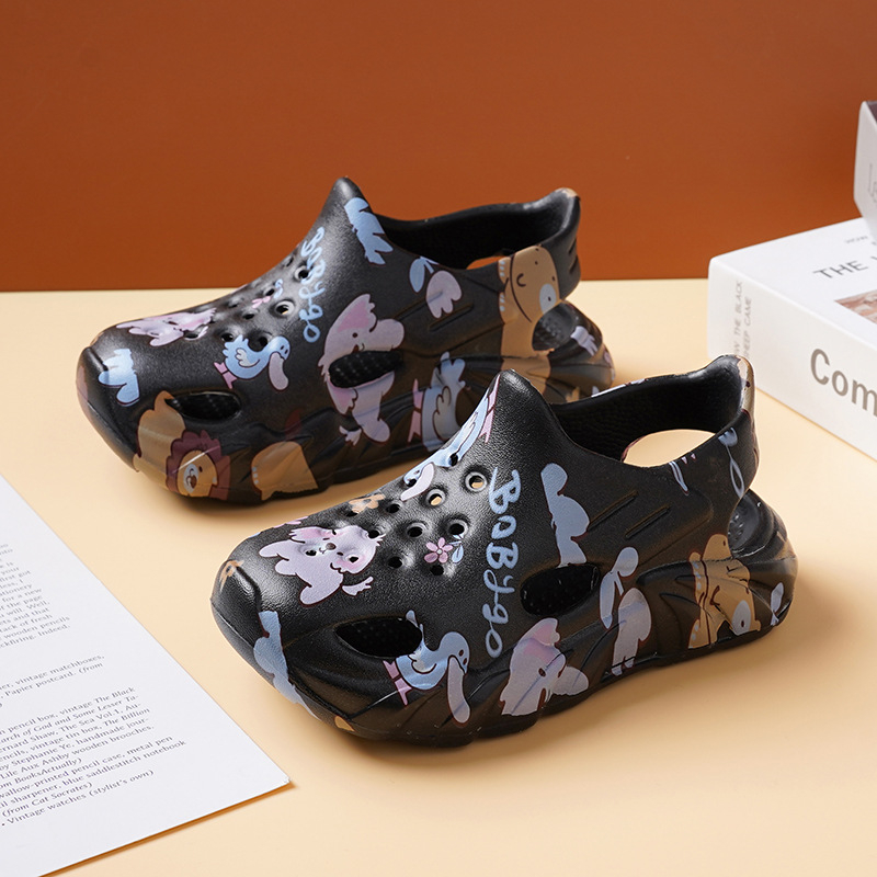 Bērnu EVA sandales, universālas, izdruka ar animētiem tēliem, vasara 2024, pretslīdošas