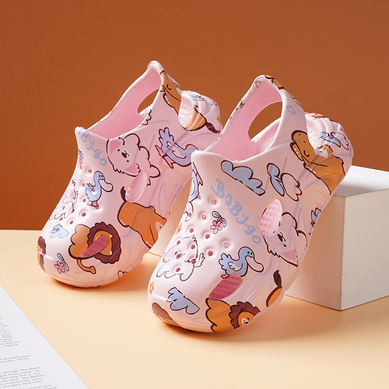 Bērnu EVA sandales, universālas, izdruka ar animētiem tēliem, vasara 2024, pretslīdošas