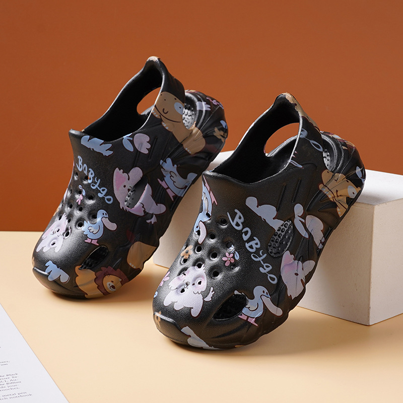 Bērnu EVA sandales, universālas, izdruka ar animētiem tēliem, vasara 2024, pretslīdošas