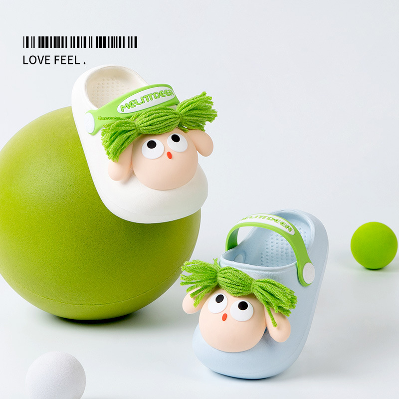 Bērnu sandales ar karikatūras rakstu, EVA augšdaļa un EVA zole, elpojošas, ātri žūst.