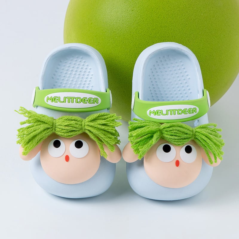 Bērnu sandales ar karikatūras rakstu, EVA augšdaļa un EVA zole, elpojošas, ātri žūst.