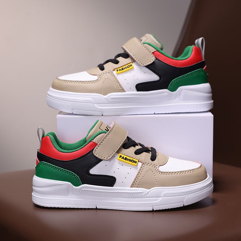 Bērnu platformas sporta apavi ar Velcro aizdari, augšdaļa no ultrafinas ādas, EVA iekšzole, gumijas zole