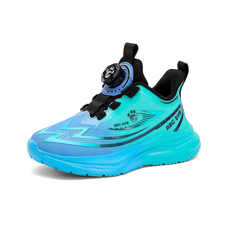 Vaikų sportiniai bateliai su kvėpuojančiu tinkliniu viršumi (Viršus: tinklas + sintetinė oda; Padas: EVA; Užsegimas: pasukamieji mygtukai)