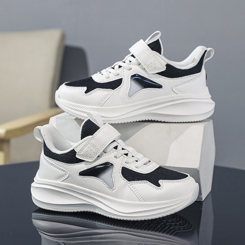 Vaikiški bėgimo bateliai su tinkleliu viršumi, Velcro užsegimas, MD padas, dryžuotas raštas