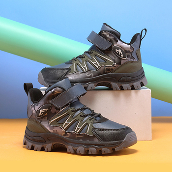 Παιδικά ορειβατικά παπούτσια για όλες τις εποχές – αδιάβροχα, αναπνεύσιμα, ελαφρά, αντιολισθητικά, κλείσιμο Velcro