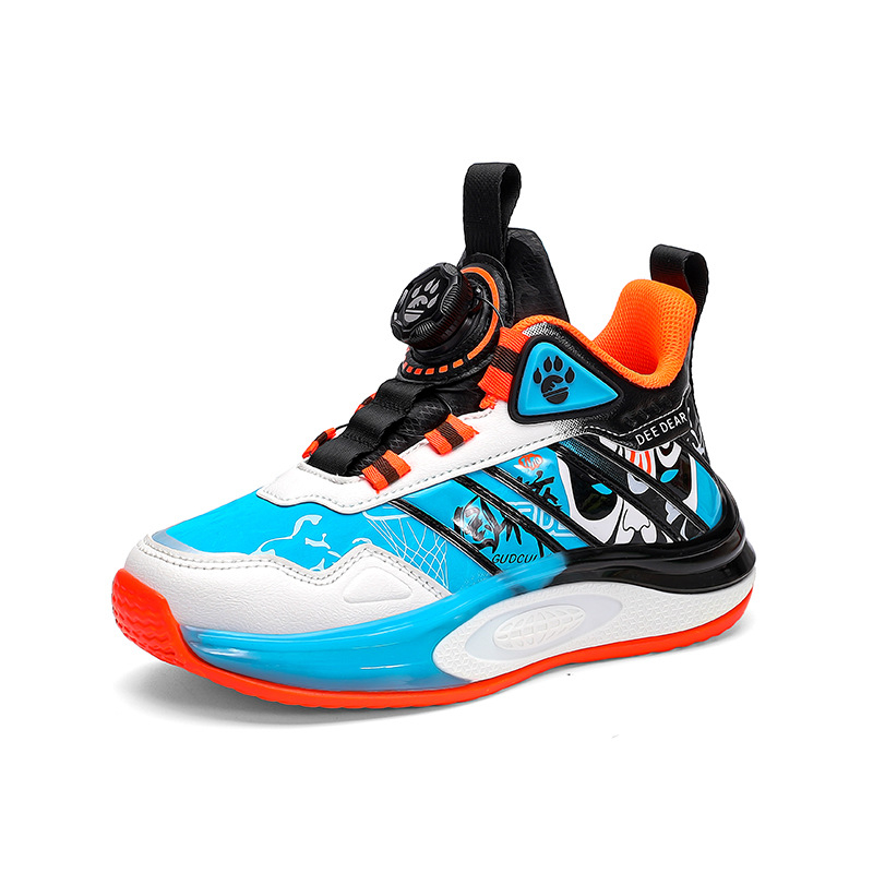 Vaikų krepšinio bateliai su odine viršūne, kvėpuojantys, lengvi, neslidus EVA padas, amžius nuo 4 iki 16 metų