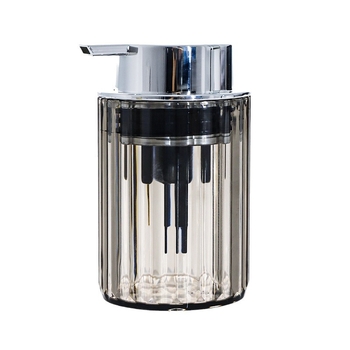 Putų dozavimo buteliukas su dangteliu; medžiaga: PET/ABS/silikonas; pakuotė: 75 vnt.; spausdintas logotipas: Taip; įteisintos privatūs prekiniai ženklai: Taip