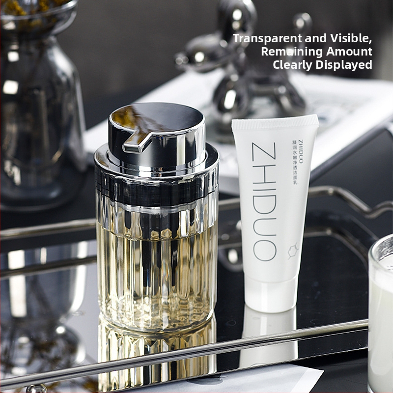 Dávkovač peny fľaša s viečkom; materiál: PET/ABS/silikón; balenie: 75 ks; tlačené logo: Áno; autorizované súkromné značky: Áno