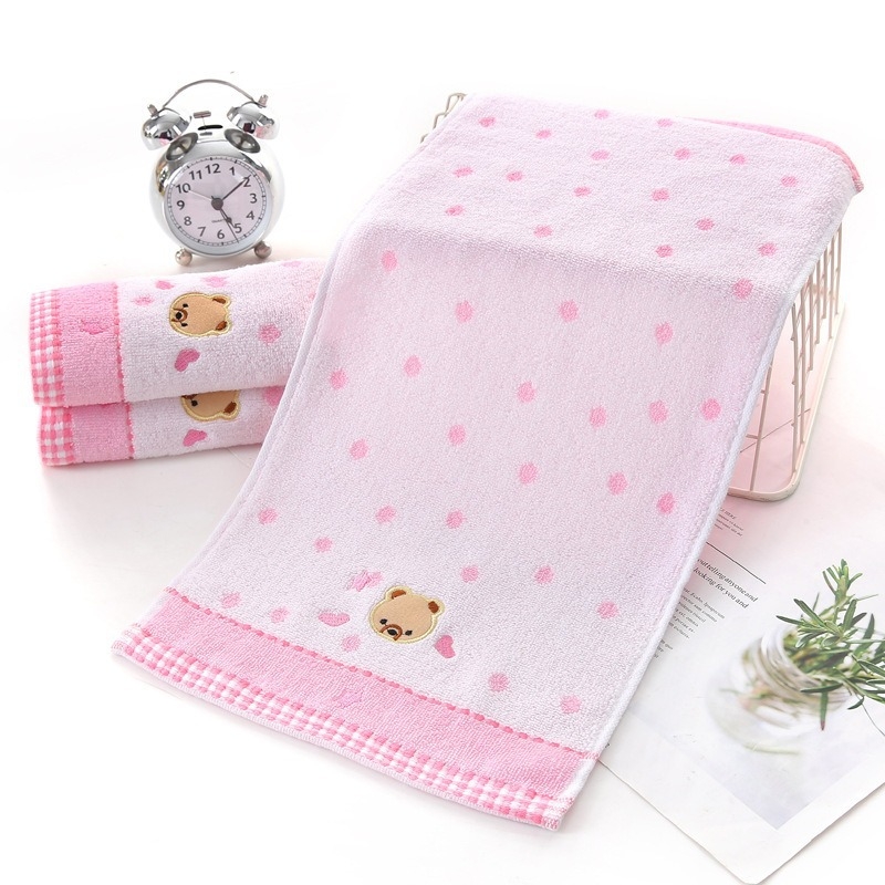 Vaikų medvilninis veido rankšluostis, minkštas ir sugeriantis, 100–120 g, namams ir darželiui, Personalizavimas galimas