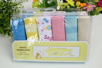 Danlauer Βρεφικές τετράγωνες πετσέτες, σετ 6 τεμαχίων, 100% βαμβάκι, μαλακές