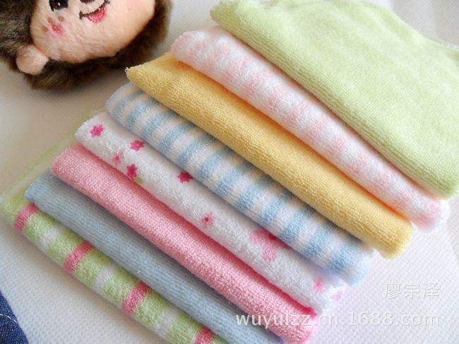 Danlauer Βρεφικές τετράγωνες πετσέτες, σετ 6 τεμαχίων, 100% βαμβάκι, μαλακές