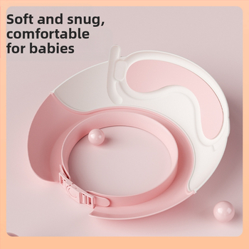 Kūdikių šampūno kepurė su akių ir ausų apsauga, atspari vandeniui, reguliuojama, PP medžiaga, Taizhou kilmė