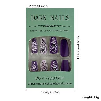 Σετ τέχνης νυχιών με 3D ανάγλυφα λουλουδιών και φύλλων, για κυρίες, φορέσιμο, OEM μάρκα, προέλευση Jiangxi, όχι εισαγόμενο