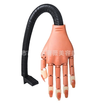 Μανικιούρ Εκπαιδευτικό Χέρι με Ευέλικτες Αρθρώσεις, Liwei, 100 Τεχνητά Νύχια για Εκπαίδευση