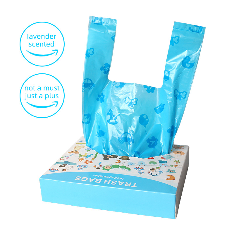 HJ vestes stila bioloģiski noārdāma maisiņa suņu atkritumiem un autiņu vākšanai - HDPE+EPI, standarta biezums