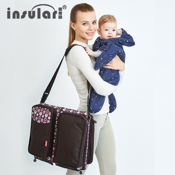 Crossbody τσάντα μαμάς και μωρού από πολυεστέρα, υπερ-ελαφριά, χωρητικότητα έως 20 κιλά