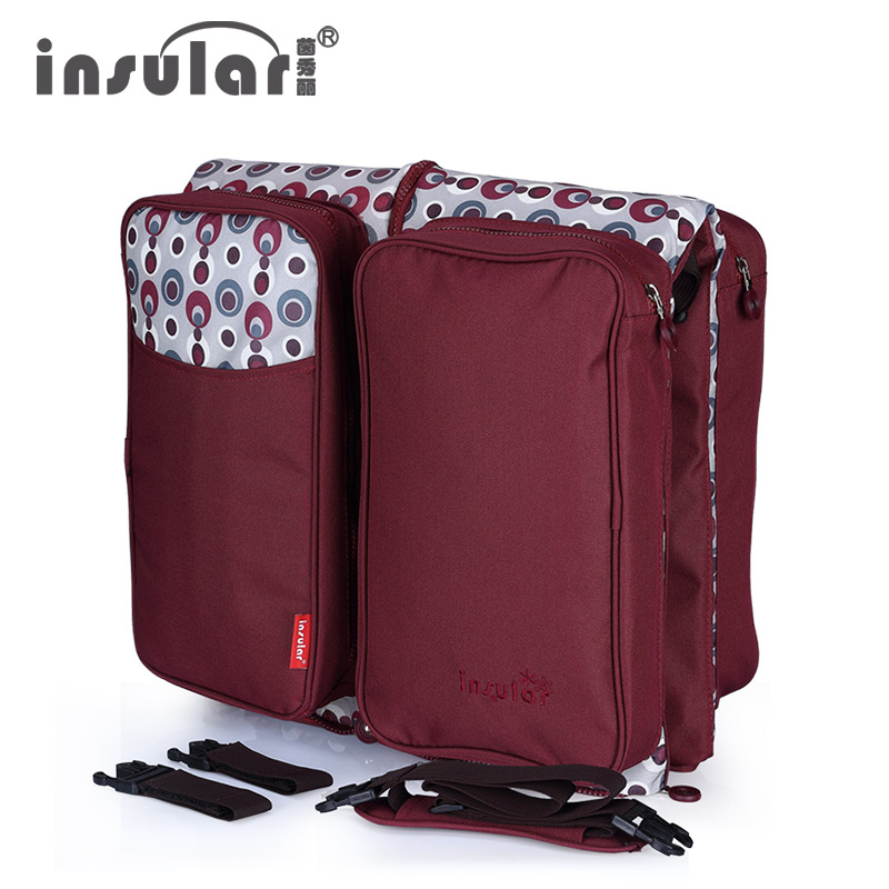 Crossbody τσάντα μαμάς και μωρού από πολυεστέρα, υπερ-ελαφριά, χωρητικότητα έως 20 κιλά