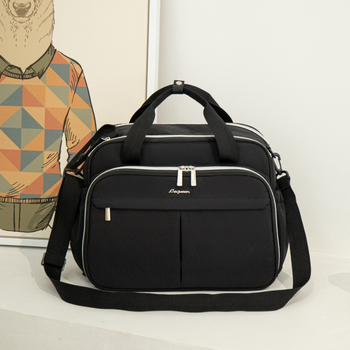 LEQUEINΤσάντα μαμά-μωρού από Oxford ύφασμα, χιαστί σχεδίαση, επένδυση πολυεστέρα, αδιάβροχη, ελαφριά