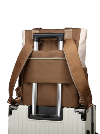 Τσάντα πάνων για μαμάδες με μονωμένη τσέπη, αδιάβροχη και επεκτάσιμη, από Oxford ύφασμα, πολυεστερική επένδυση, αστικός μινιμαλιστικός στυλ, για γυναίκες