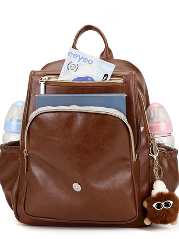 Σακίδιο μητέρων και μωρών με απλό ρετρό σχέδιο, ελαφρύ, αδιάβροχο, διαχωρισμό στεγνό-βρεγμένο, ιμάντες με μαξιλάρι αέρα