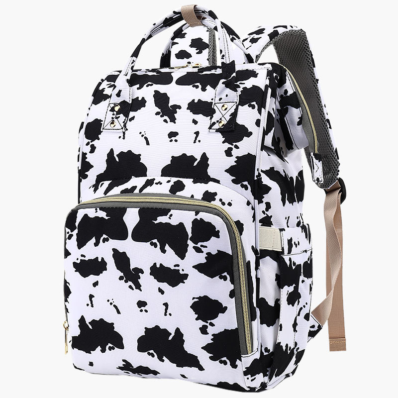 Rucsac matern Leopard pentru călătorii, rucsac mamă și copil cu bretele cu aer, material Oxford, respirabil, ultra ușor, extensibil, reducere a încărcăturii