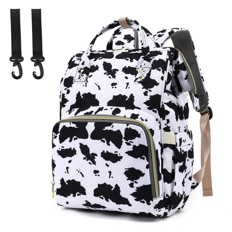 Rucsac matern Leopard pentru călătorii, rucsac mamă și copil cu bretele cu aer, material Oxford, respirabil, ultra ușor, extensibil, reducere a încărcăturii