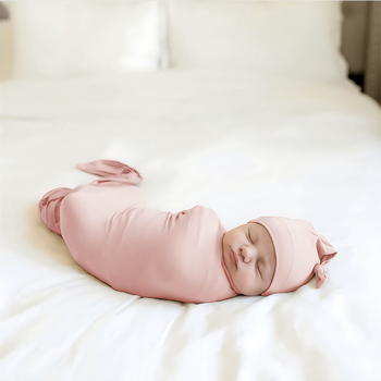 Σετ για νεογέννητα: κάλυμμα αγκαλιάς και καπέλο από 100% βαμβάκι, μονόχρωμο, όλο τον χρόνο, για βρέφη και νήπια, Α’ Κατηγορία Ασφάλειας