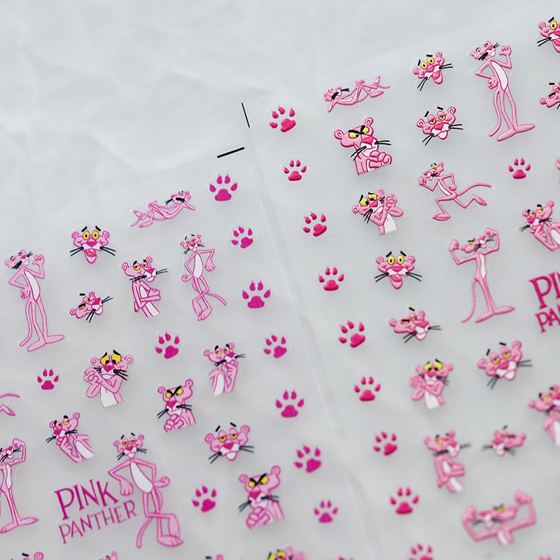 5D reljefiniai nagų lipdukai su lipniu sluoksniu – PET medžiaga, nagų papuošalai, DP serija