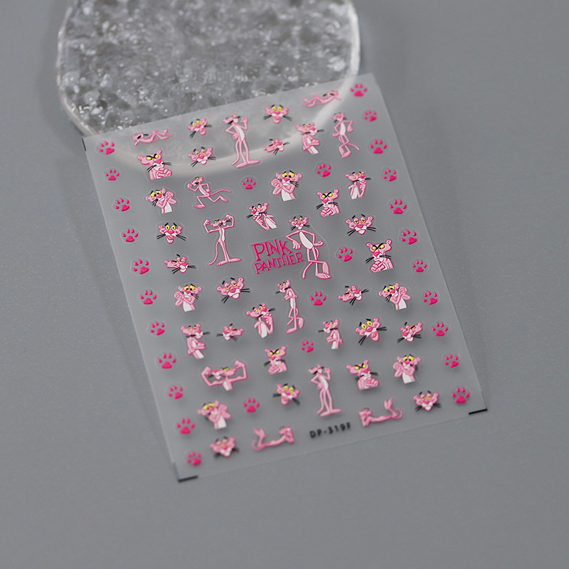 5D reljefiniai nagų lipdukai su lipniu sluoksniu – PET medžiaga, nagų papuošalai, DP serija