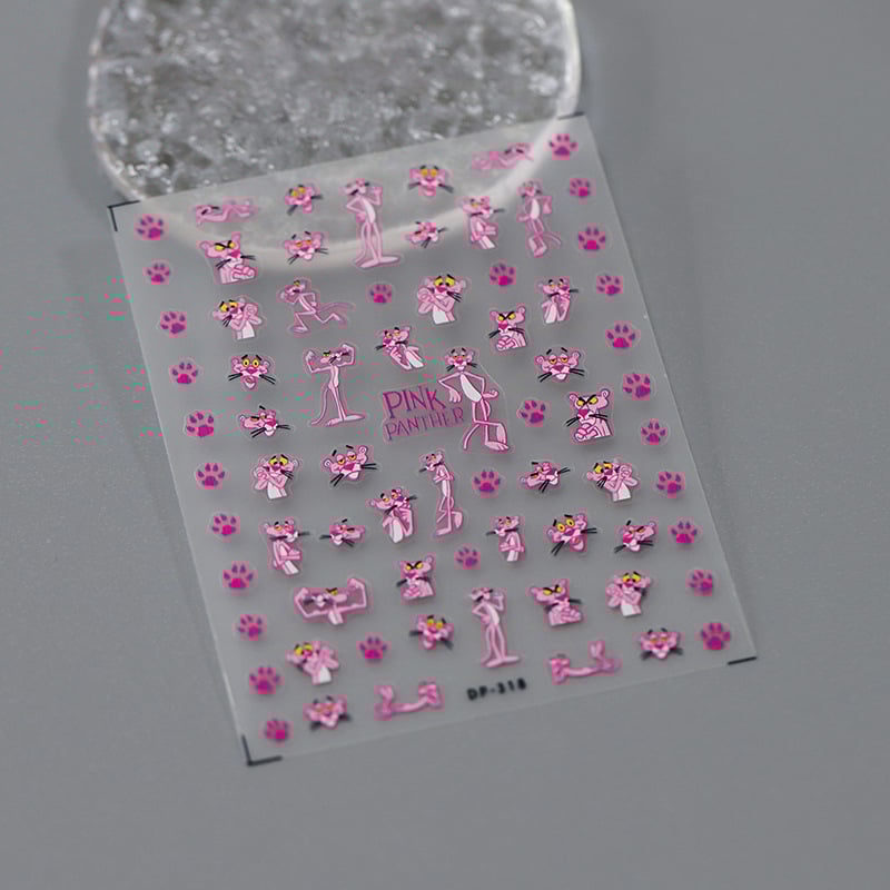 5D reljefiniai nagų lipdukai su lipniu sluoksniu – PET medžiaga, nagų papuošalai, DP serija