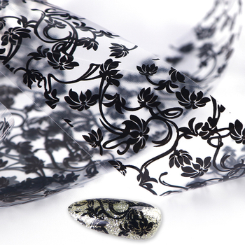 Αυτοκόλλητα τέχνης νυχιών – σχέδιο χαρτιού με αστέρια, μαύρη-λευκή δαντέλα, laser εκτύπωση τροπικών φρούτων; 30 g; Μάρκα: Full Beauty; Διαθέσιμο ιδιωτικό ετικέτα