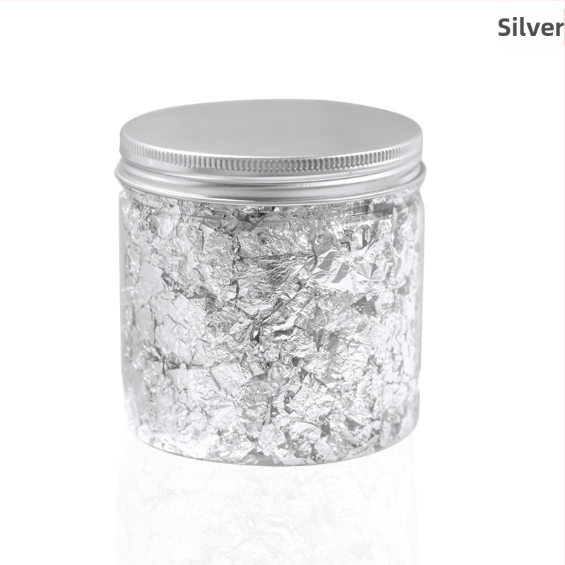 Naglų meno metalo folijos fragmentai – NEWBY, metalas, blokinis raštas, licencijuotas privatus ženklas