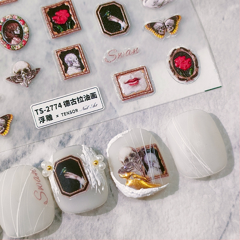 Наклейка за нокти с релефен дизайн | PET материал | TENSOR – нова технология