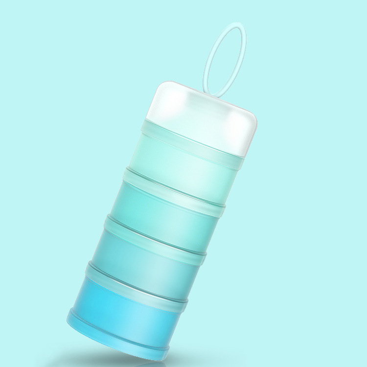 Hi-wang Espoir Pienų miltelių dėžutė – nešiojama daugiasluoksnė formulių organizatorius su savarankiškomis skyryklėmis, didelė talpa, tinkama nuo kūdikio iki 3 metų