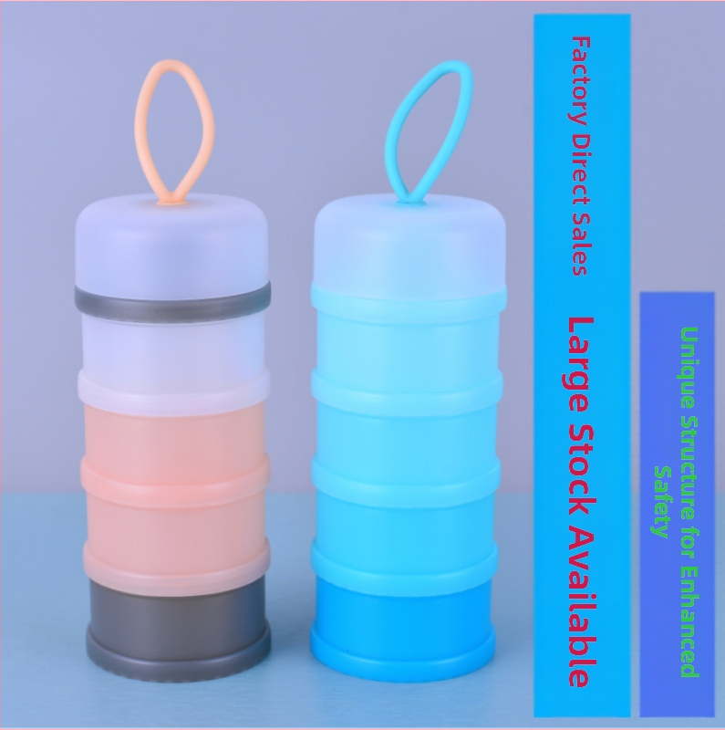 Hi-wang Espoir Pienų miltelių dėžutė – nešiojama daugiasluoksnė formulių organizatorius su savarankiškomis skyryklėmis, didelė talpa, tinkama nuo kūdikio iki 3 metų